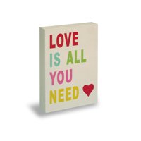 Vgo - Adorno Ladrillo 18X25 Madera Color Con Leyenda Mod2