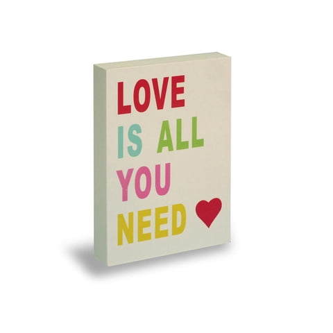 Vgo - Adorno Ladrillo 18X25 Madera Color Con Leyenda Mod2