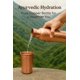 thumbnail image 4 of Botella de agua STORE INDYA, 100% cobre puro, 900 ml, diseño martillado, 4 of 9