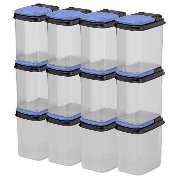 Contenedores de almacenamiento Buddeez Multiusos Hardware de 1 litro (paquete de 12)