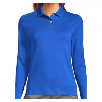 90 Grados - Polera Pique Mujer Manga Larga Azulino Protección Uv