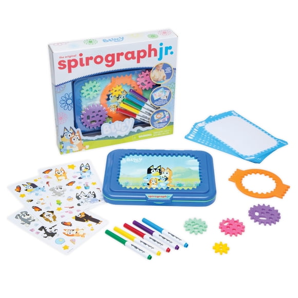 Art Kit Spirograph Jr Bluey Toys con bloc de dibujo y pegatinas