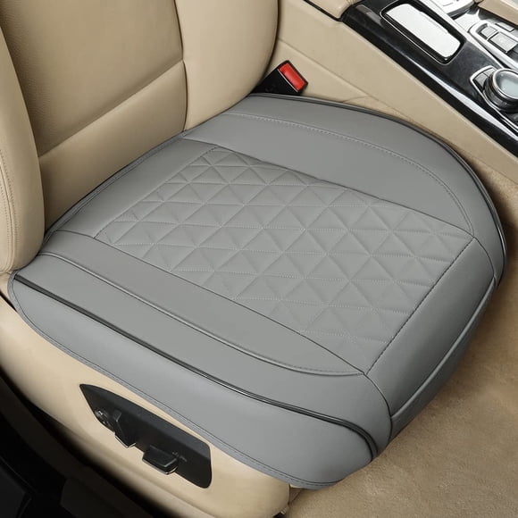 Funda de asiento de coche Black Panther Luxury de piel sintética gris