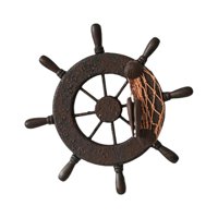 Bothyi - Arte De Pared Con Volante De Barco De Madera, Decoración De Interiores Versátil Y Decorativa