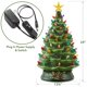 thumbnail image 4 of Árbol de Navidad Casafield de cerámica pintado a mano, 60 cm, con luces, 4 of 7