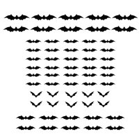 Magideal - Decoración De Pared De Murciélagos, Pegatinas De Decoración De Halloween De Murciélago 3D, Decoración De La Habitación Del Hogar, Pegatina De , Estilo Un Estilo A