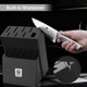 thumbnail image 3 of Juego de cuchillos imarku de 15 piezas, bloque negro de acero inoxidable, 3 of 7