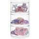 thumbnail image 1 of Contenedor StorI Bella, apilable, de plástico transparente, 3 unidades con tapas, 1 of 8