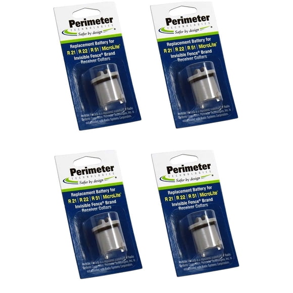 Pilas para vallas para perros Perimeter Technologies R21/R51 (paquete de 4)