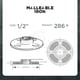 thumbnail image 4 of Brida De Piso Hngm0034 De Hierro Galvanizado De 1 2, 4 of 4