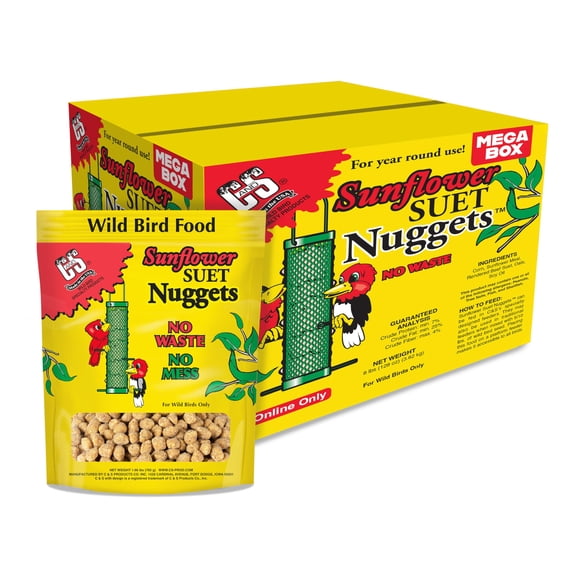 Nuggets de Sebo con Girasol para Aves Silvestres C&S 3.6 kg