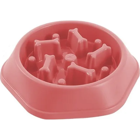 Genérico - Plato Antiansiedad Perros Color Rosa Chicle