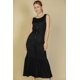 thumbnail image 1 of Vestido Largo Sin Mangas Con Lazo En La Cintura Y Botones Al Frente, 1 of 2