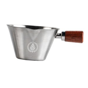 Magideal - Taza De Acero Inoxidable Para Espresso De 100 Ml Con Marcado, Taza De Extracción De Café De 7,7 X 4,7 Cm, Versátil Para Baristas, Boca Ancha, Mango De