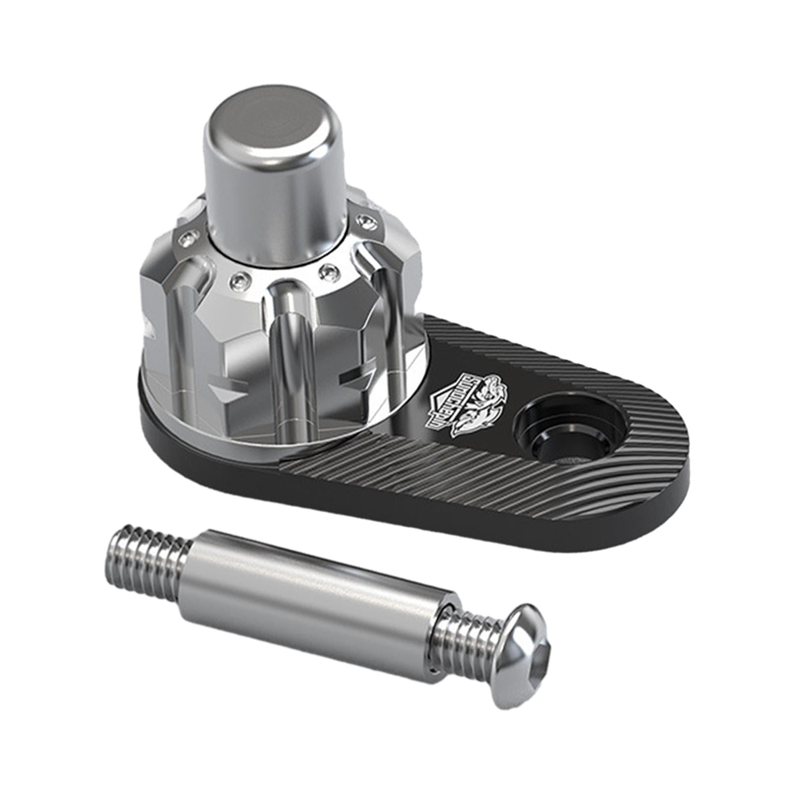 Magideal - Pestillo De Estacionamiento De Freno, Palanca De Freno De Motocicleta, Bloqueo De Manillar De Motocicleta Para Accesorios De Vehículos Eléctricos De M Plata