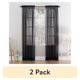 thumbnail image 1 of Cortina Mainstays Marjorie Voile Negra 59 x 160 cm, pack de 2, 1 of 3