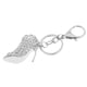 thumbnail image 1 of zapatos de tacón alto llaveros llavero de diamantes de imitación bolso de la mujer titular de la llave de plata, 1 of 5