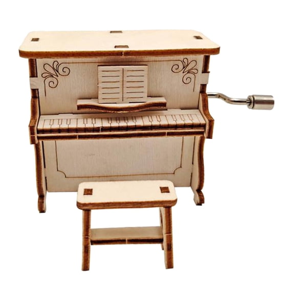 DIY Juguete Piano Caja De Música 3D Rompecabezas De Madera STEM Cerebro Teaser Instrumento De Juguete