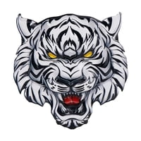 Magideal - Calcomanía De Cabeza De Tigre , Accesorios De Estilo Autoadhesivo Estéreo 3D Universal Calcomanía De Animal 3D Para Puerta De Refrigerador De