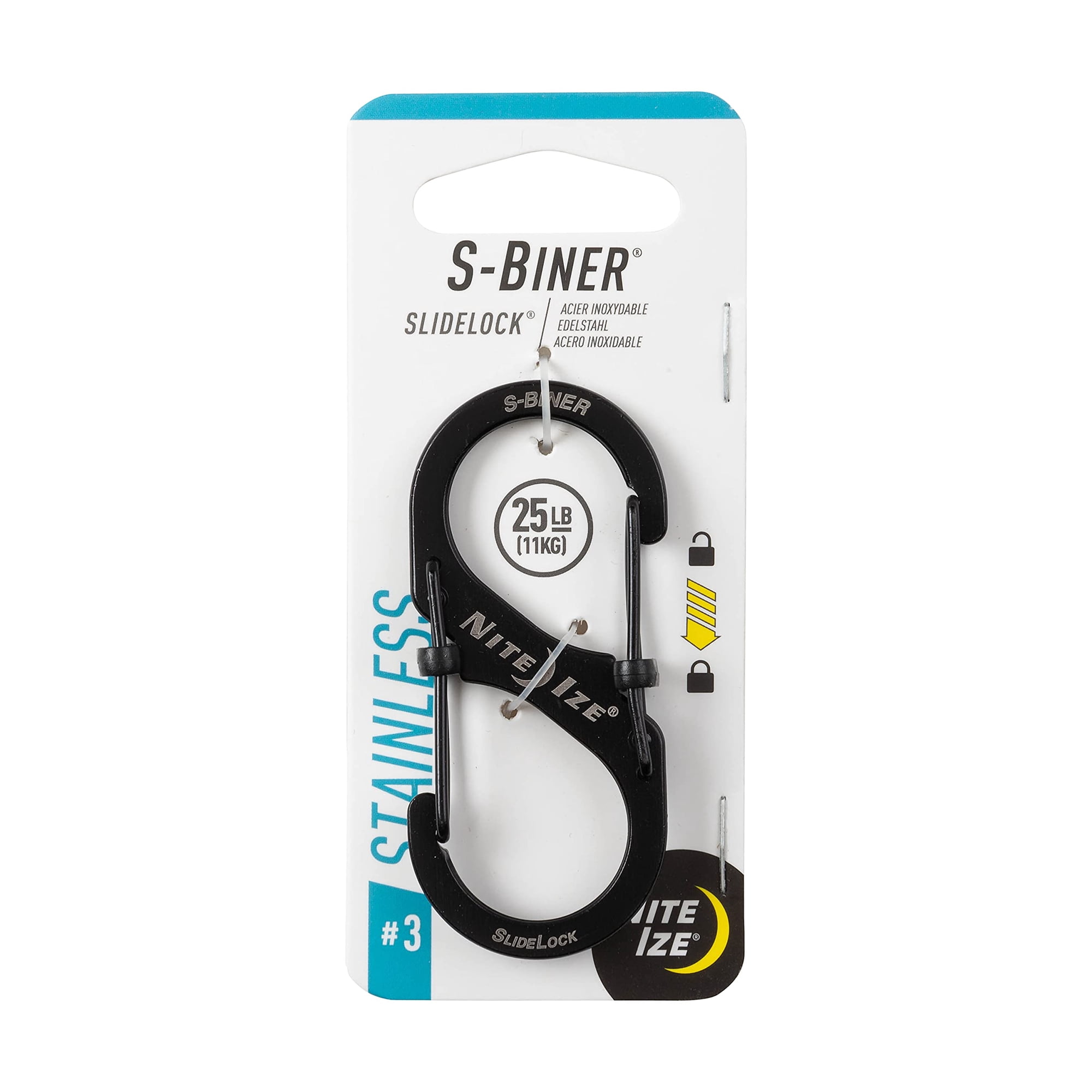 Mosquetón Nite Ize S-biner Slidelock Lsb3-01-r6 Con Doble Cierre