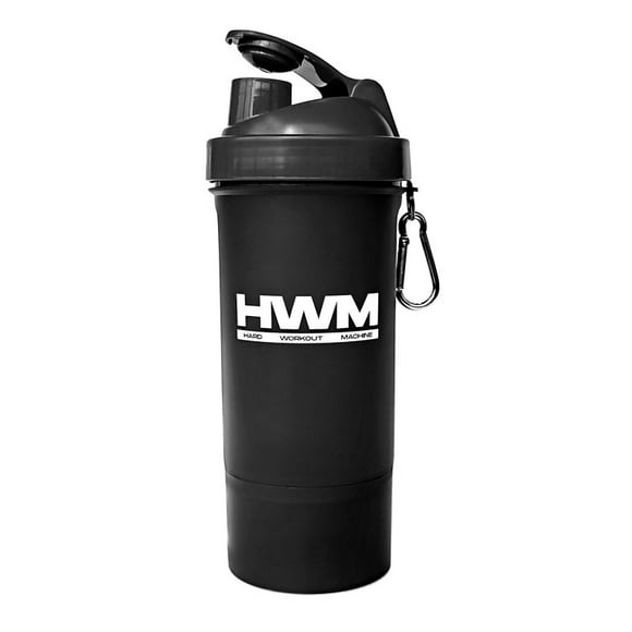 Botella Shaker Pvc HWM Negro
