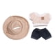 thumbnail image 1 of Mini Conjunto De Ropa Para Muñecas De 17cm Y 6 Pulgadas, Disfraz, Ropa Bonita Para Muñecas De 5, 6, 7 Y 8 Años, Color Beige Con Sombrero, 1 of 3