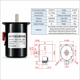thumbnail image 3 of Motor Eléctrico Para Asador Spiedo 30kg 220V 14W 2,5 RPM 60KTYZ Eje 7mm Giro Reversible Engranajes Metálicos Para Quincho, 3 of 6