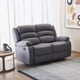 thumbnail image 1 of Sofá 2 Cuerpos Reclinable Moderno Gris New Praga 8041lffgr, 1 of 11