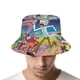 thumbnail image 4 of Rick Morty Sombrero bucket para adultos, gorra de protección solar, sombrero de pescador plegable para viajes al aire libre, pesca y actividades de verano, 4 of 6