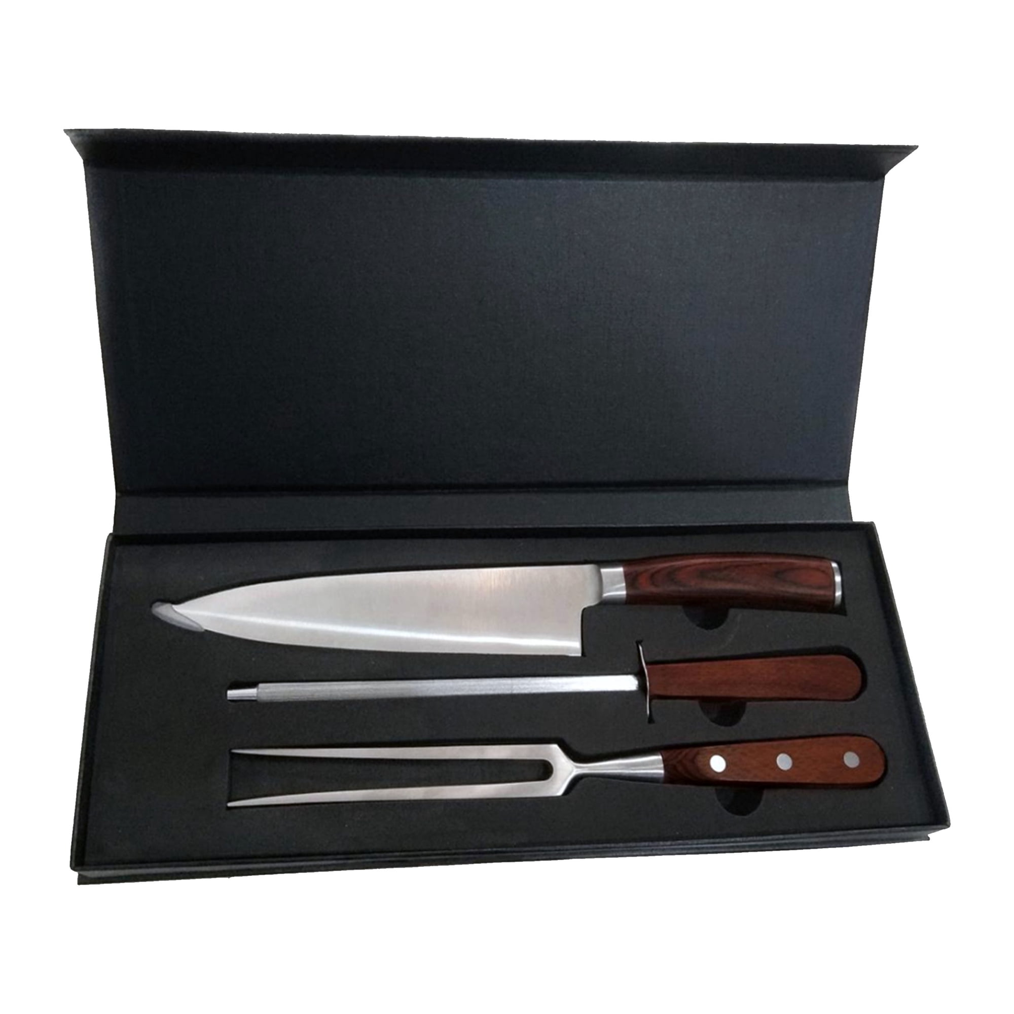 Entreparrilleros.cl - Juego De Cuchillos De 3 Piezas Para La Parrilla Y Cocina
