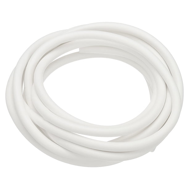 Uxcell Tira de Sellado de Espuma de Silicona, Varilla de Respaldo Redonda de Alta Densidad de Goma Espuma Sólida para Bloqueo de Aislamiento de Huecos 19.7FT x 0.24"