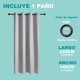 thumbnail image 3 of 1 Paño Cortina Lino Con Blackout Engomado Térmica 140x220 Color Gris Claro, 3 of 6