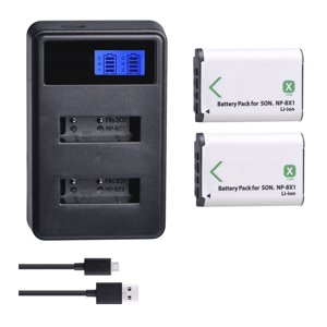 Genérico - 2 Baterías Np-Bx1 + Cargador Doble Bc-Csxb Alternativo Sony
