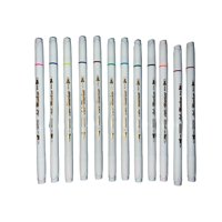 Oem - Set 12 Marcadores Destacadores Doble Punta 12 Colores