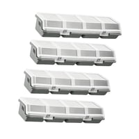 Ioensy - Organizador De Tornillos De 4 Piezas, Divisor Para Piezas Pequeñas, Pernos, Salas De Manualidades, Gris