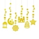 thumbnail image 4 of 6pcs Ramadán Eid Decoración De Decoración De Decoración Ornamento De Fondo Para La Fiesta Para El Baby Shower Dorado, 4 of 5