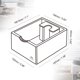 thumbnail image 4 of Caja de golpes para espresso MUVNA 15 posos beige con cepillo, 4 of 7