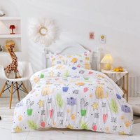 Milsleep - 3D Cartoon Color Animal Funda De Edredón Set Ropa De Cama Set Funda De Edredón Fundas De Almohada 240