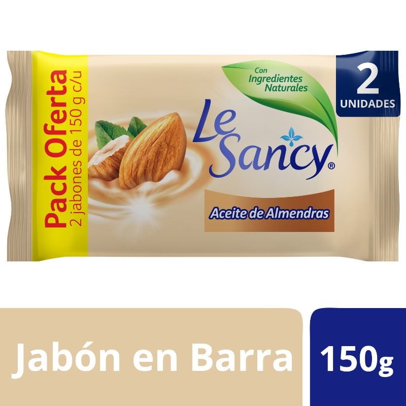 Le Sancy Jabón Barra Aceite De Almendras 2un