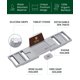 thumbnail image 2 of Bandeja plegable de bambú ROYAL CRAFT WOOD 75‑110 cm, 2 of 9