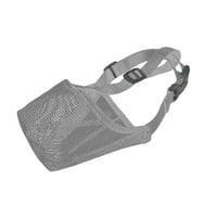 Magideal - Para Perro, Sin Masticar Con Correas Ajustables Protectora Cómoda Cubierta De Boca De Malla Portátil Para Entrenamiento De Comportamiento Gris Medio
