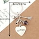 thumbnail image 4 of 1pc Halloween Witch Broomstick Keychain - Metal Key Ring for Purse, Bag, Backpack, Car - Perfect Cosplay Party Favor and Gift, 4 of 4