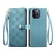 thumbnail image 1 of Funda Billetera con Cierre para [iphone 14 Promax] con Tarjetero, Soporte y Correa de ManoAzul, 1 of 5