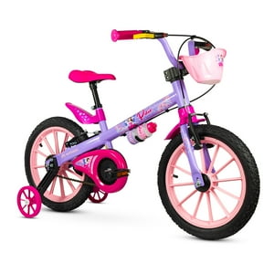 Bicicleta Aro 16'' Con Ruedas De Abs - Rosada Nathor