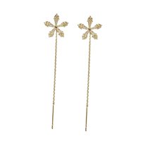 Ioensy - Pendientes Colgantes De Enhebrador Elegantes, Regalos Duraderos Para Compromiso, Madre, Niña, Aureate