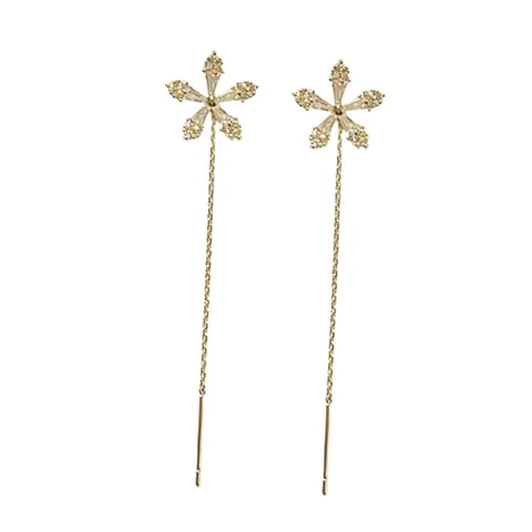 Ioensy - Pendientes Colgantes De Enhebrador Elegantes, Regalos Duraderos Para Compromiso, Madre, Niña, Aureate