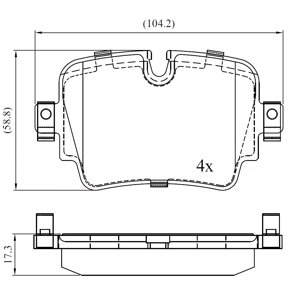 Pastillas Freno Para Auto Allied Nippon Adb02454