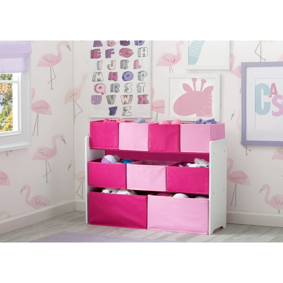 Organizador infantil extra grande rosado y fuccia de 9 contenedores Delta Children