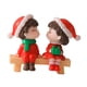 thumbnail image 3 of Figuras De Pareja De Navidad, Figuritas En Miniatura Para Bodas, Cumplea?os, Navidad, Sentado, 2 Uds., 3 of 5