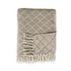 thumbnail image 3 of Manta Bikaner Rombos Y Flecos 125X150 Gris/Blanco BVS, 3 of 3